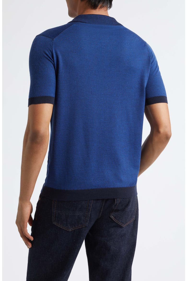 Grenock Merino Wool Polo Sweater, Alternate, color, MIDNIGHT BLUE