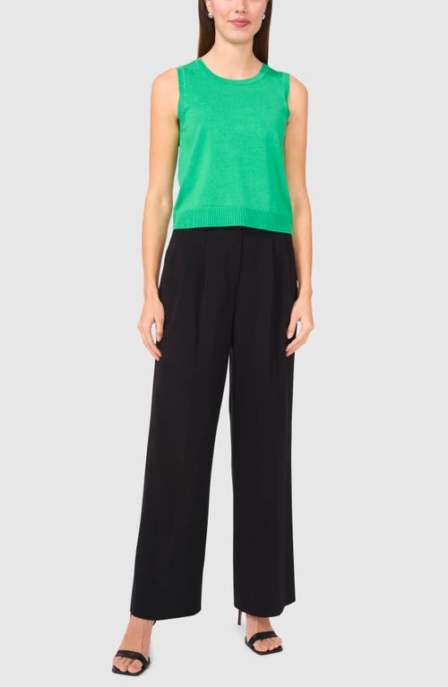Halogenr Halogen(r) Crewneck Sweater Tank In Vivid Green