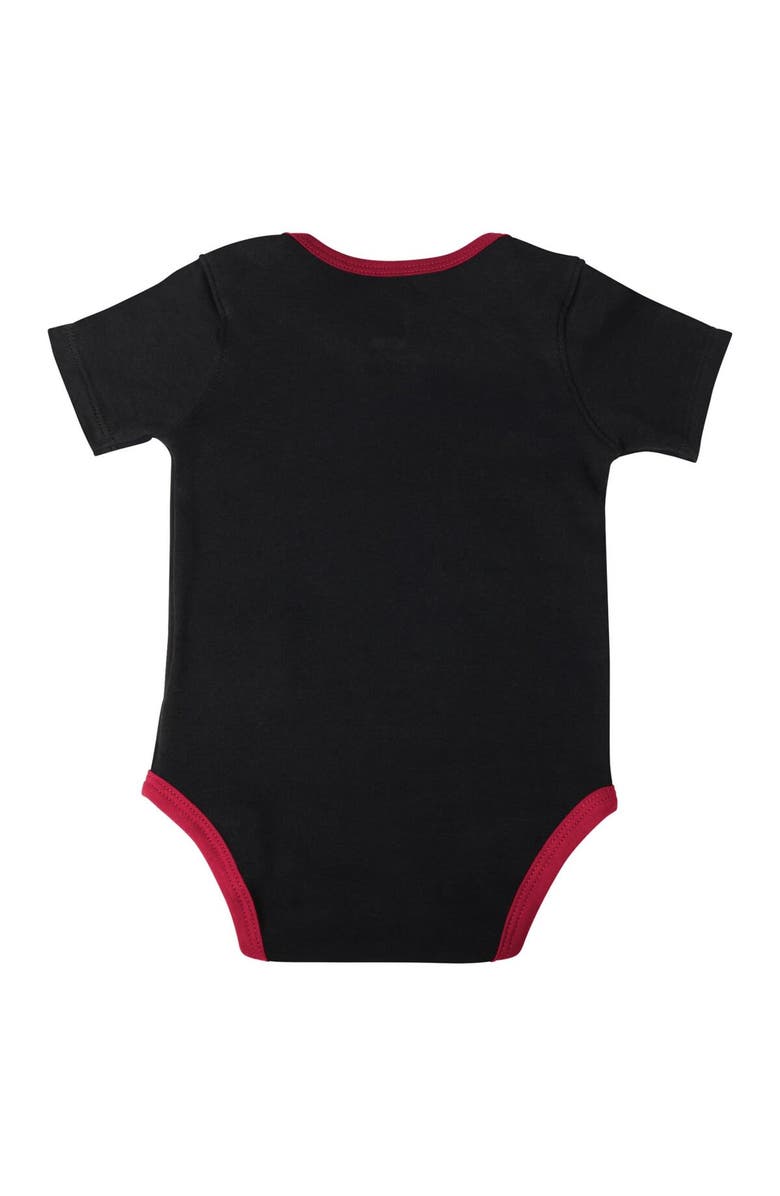 Outerstuff Infant Black/Red/Gray Miami Heat Bank Shot Bodysuit, Hoodie T-Shirt & Shorts Set, Alternate, color, 