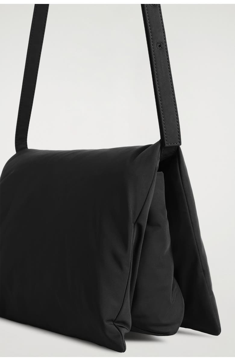 COS Trifold Padded Crossbody Bag, Alternate, color, Black