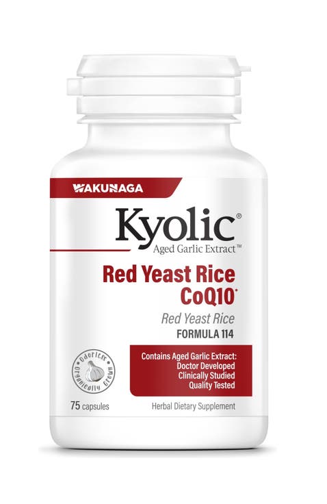 Aged Garlic Extract Formula 114, Red Yeast Rice CoQ10, Capsules 75 Count