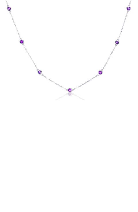 Multistone Station Necklace