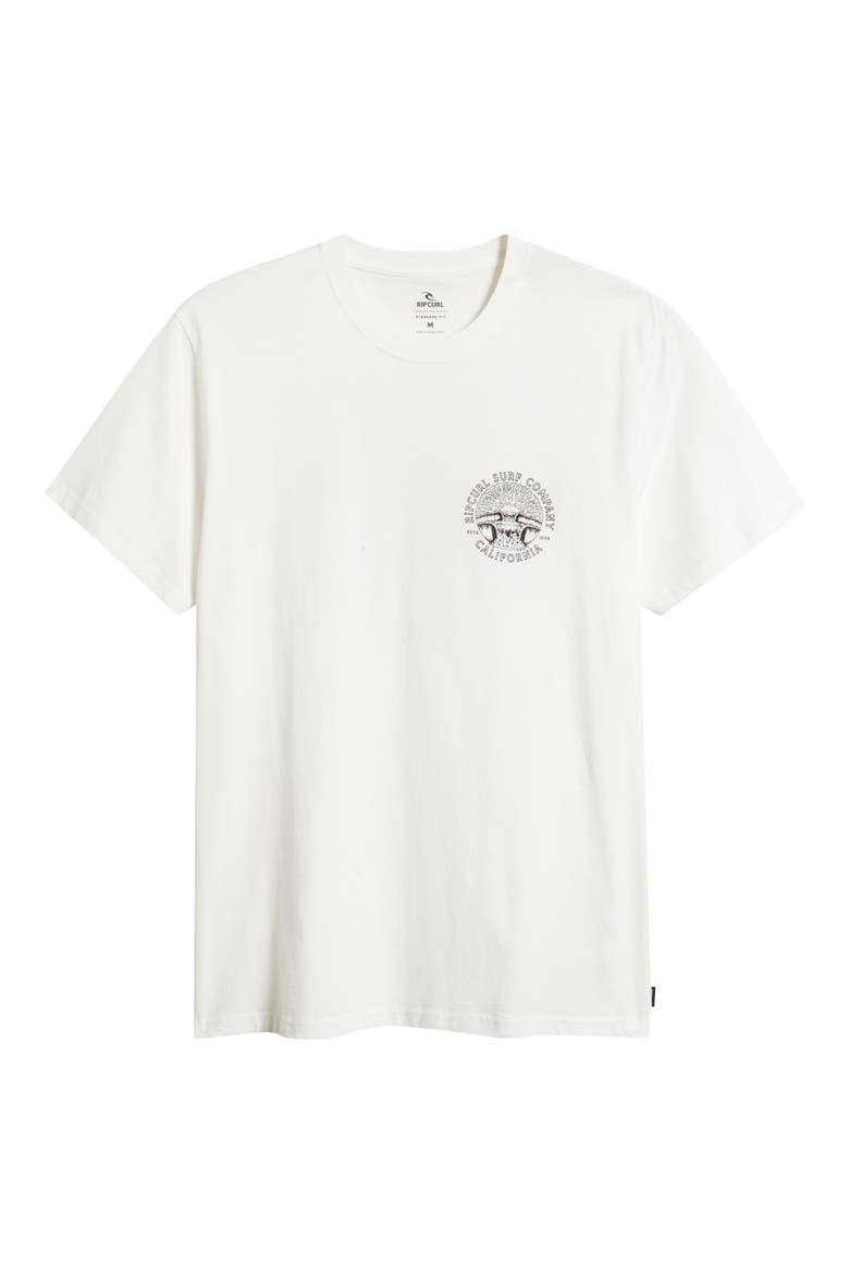 Sunrise Logo Cotton T-Shirt, Alternate, color, CALIFORNIA BONE