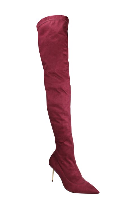 Kiki Over the Knee Pointed Toe Boot (Women)