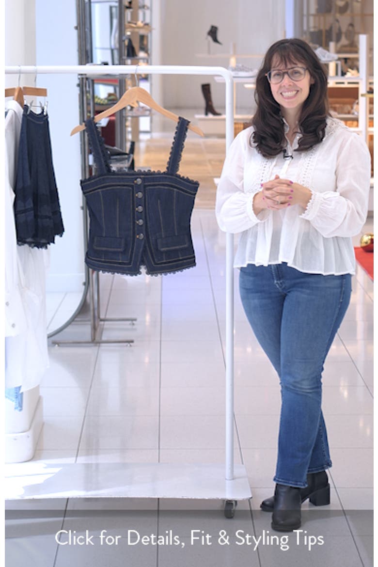 Myra Lace Denim Corset Top video