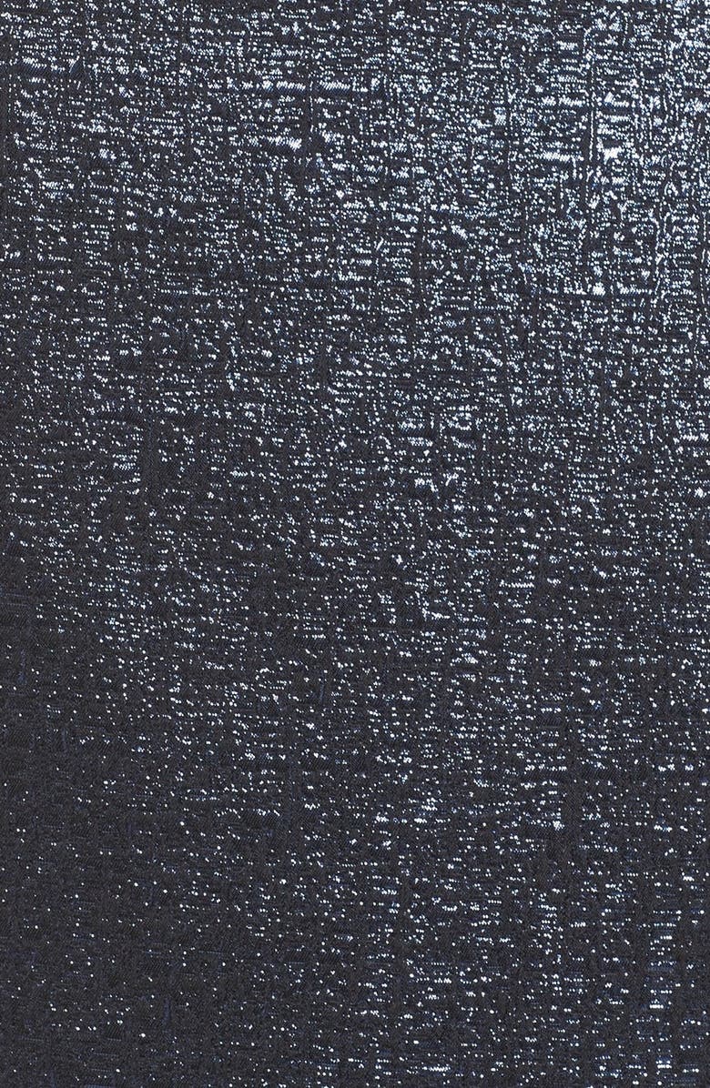 Teri Jon Rickie Freeman for Teri Jon Metallic Column Gown, Alternate, color,