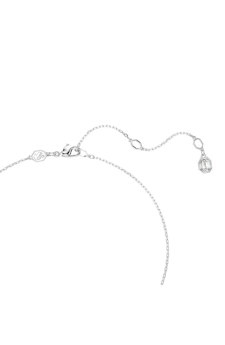 Swarovski Una Reversible Y-Pendant Necklace, Alternate, color, Rhodium/ Crystal