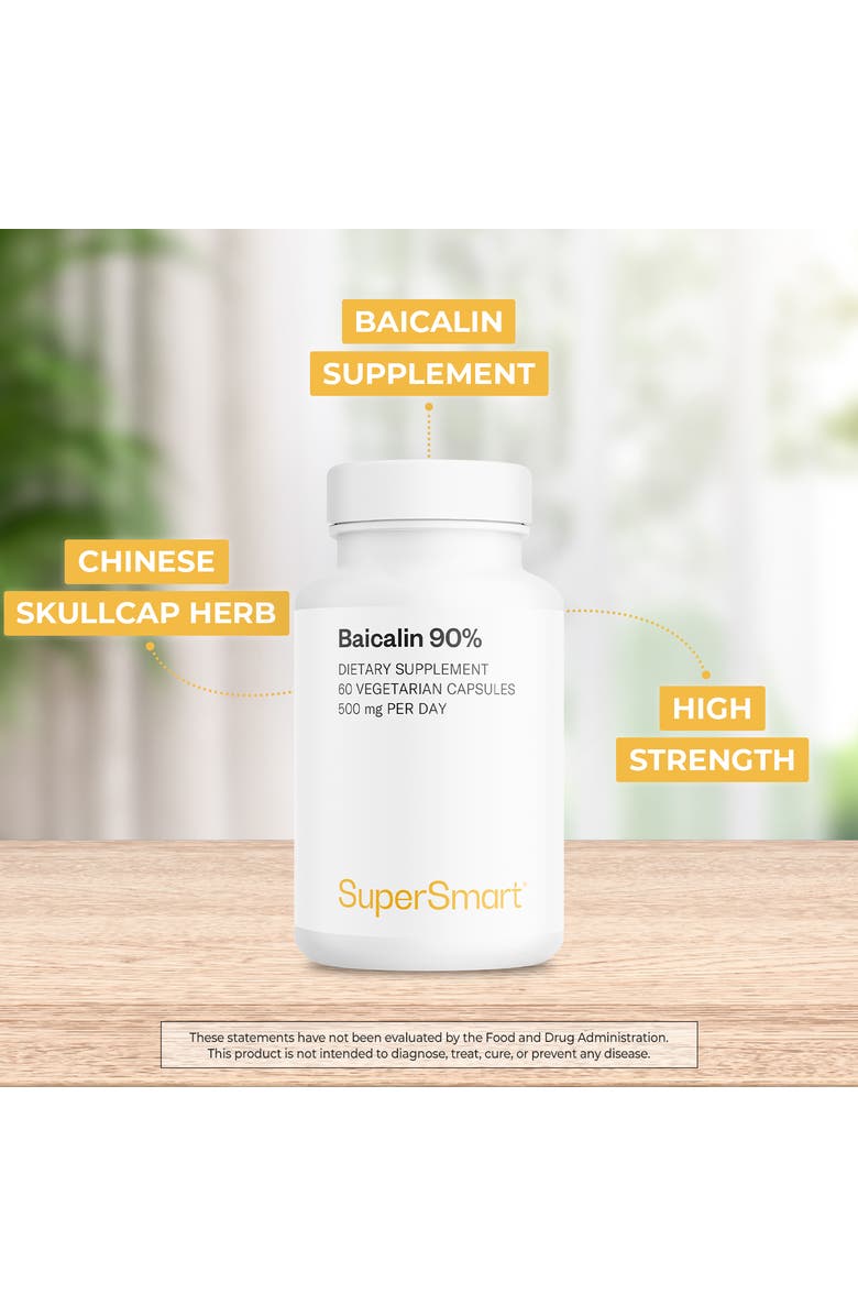 SuperSmart Baicalin 90% - 500mg per Day, Alternate, color, NO COLOR