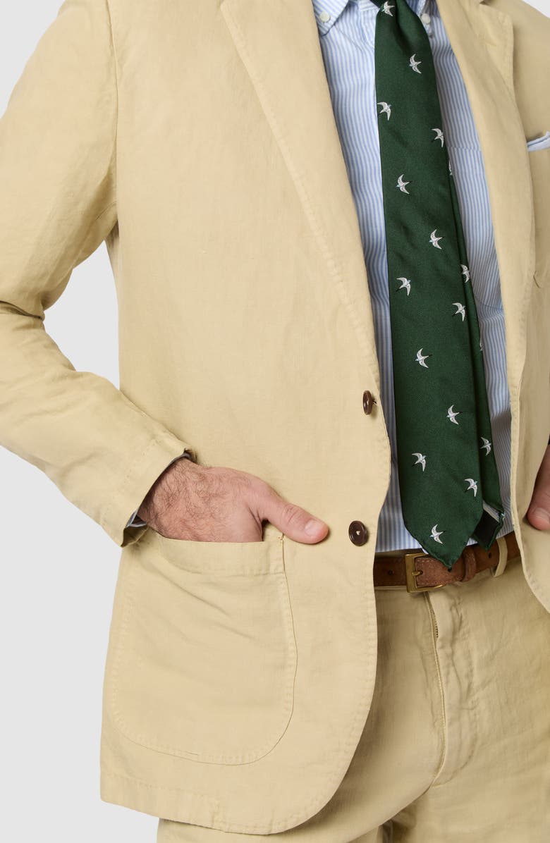 Sid Mashburn Butcher Jacket, Alternate, color, Khaki Canvas