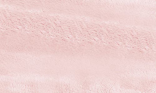 Woven & Weft Faux Shearling Fleece Throw Blanket In Pink