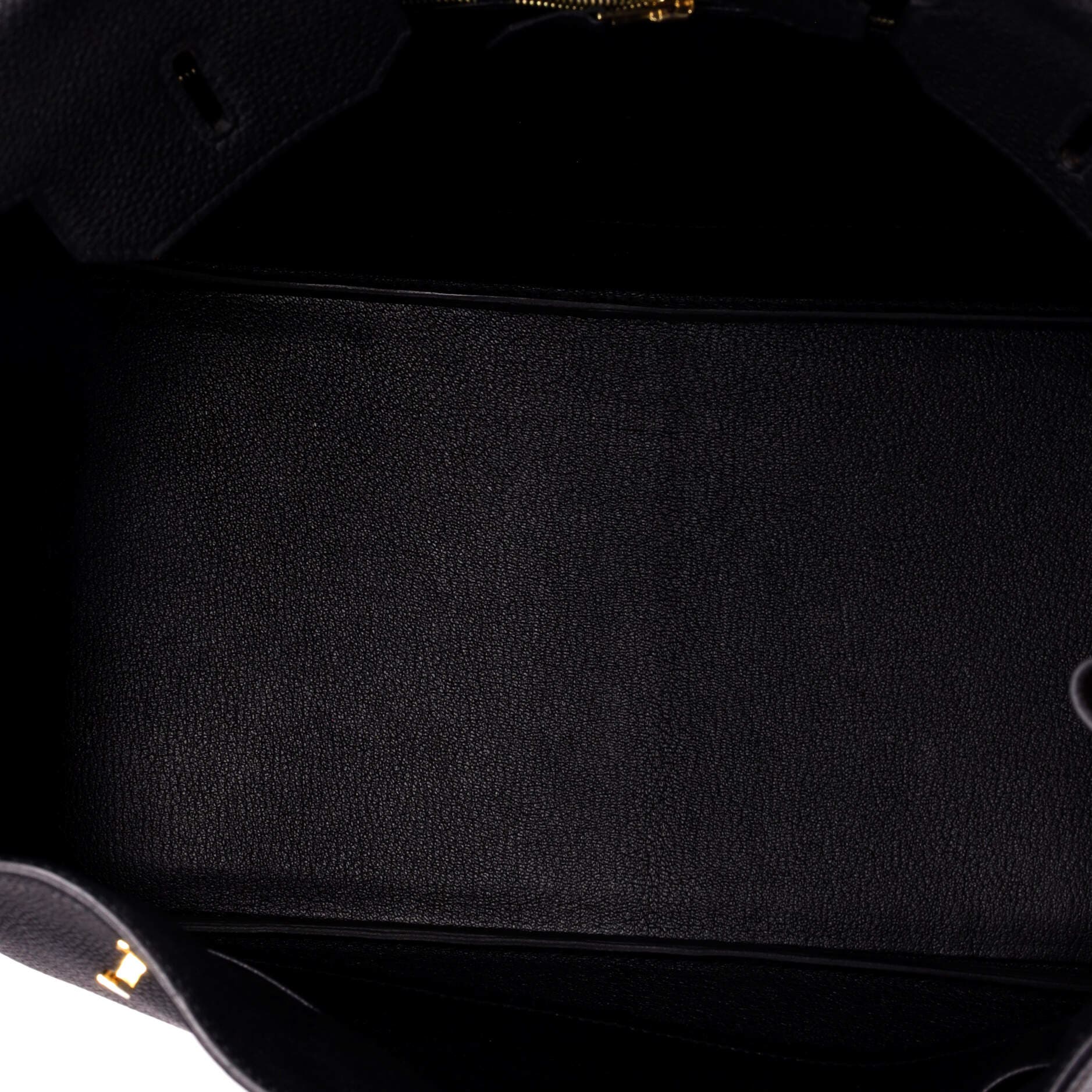 Pre-Owned Hermes Birkin Handbag Black Togo with Gold Hardware 35, Alternate, color, Noir