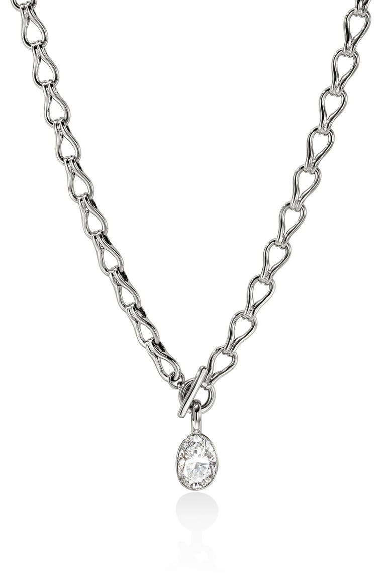 JH Lovestruck™ Surf Link Necklace, Sterling Silver, Lab-Grown Diamond, 2.5TCW video