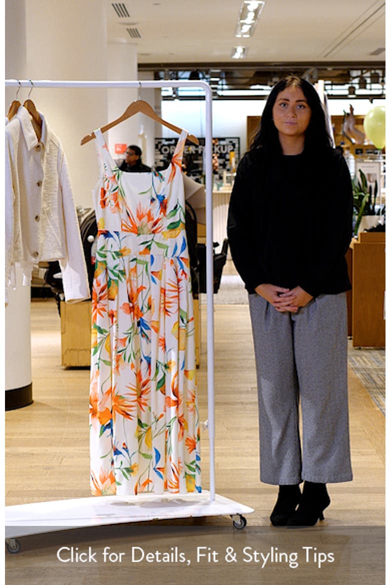 Juno Floral Print Midi Dress video