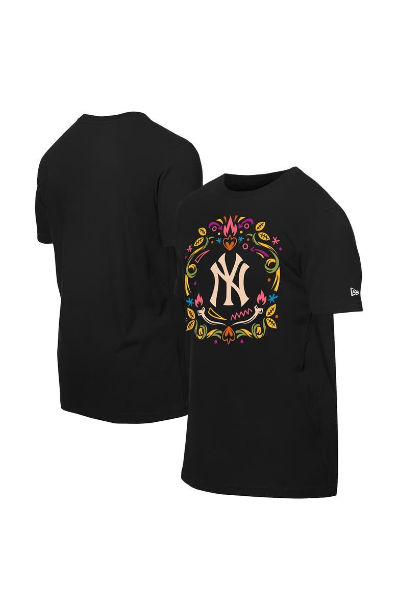 New Era Men's New Era Black New York Yankees Día de los Muertos T-Shirt, Main, color, Black