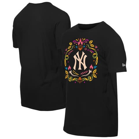 Men's New Era Black New York Yankees Día de los Muertos T-Shirt
