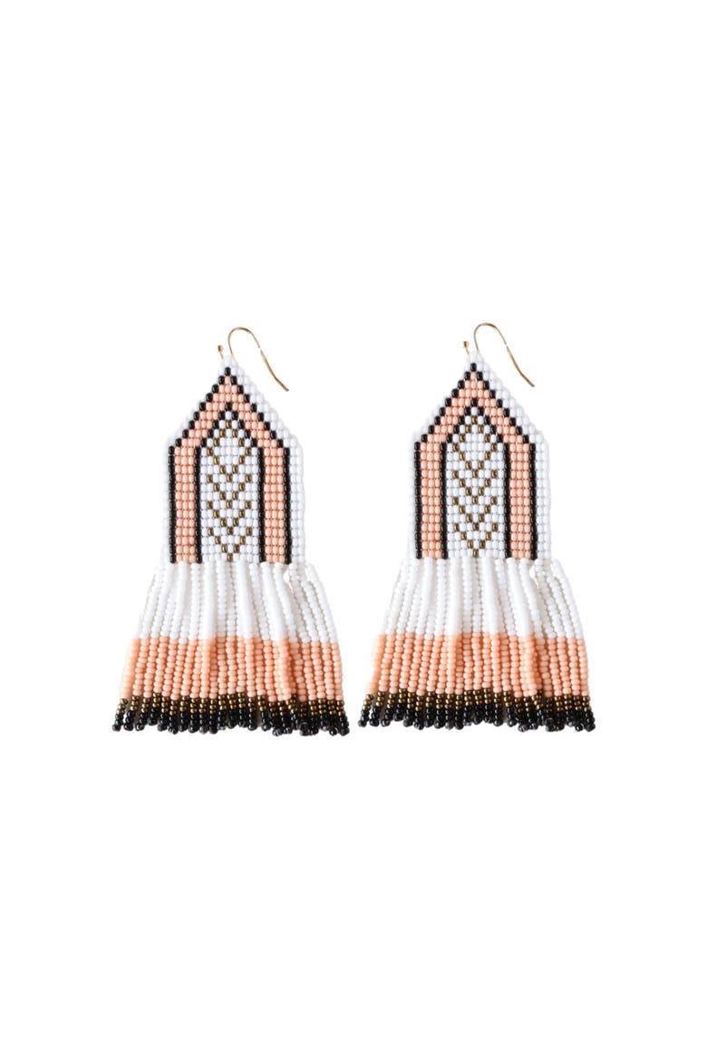 Embera Earrings, Main, color, Pink Multi