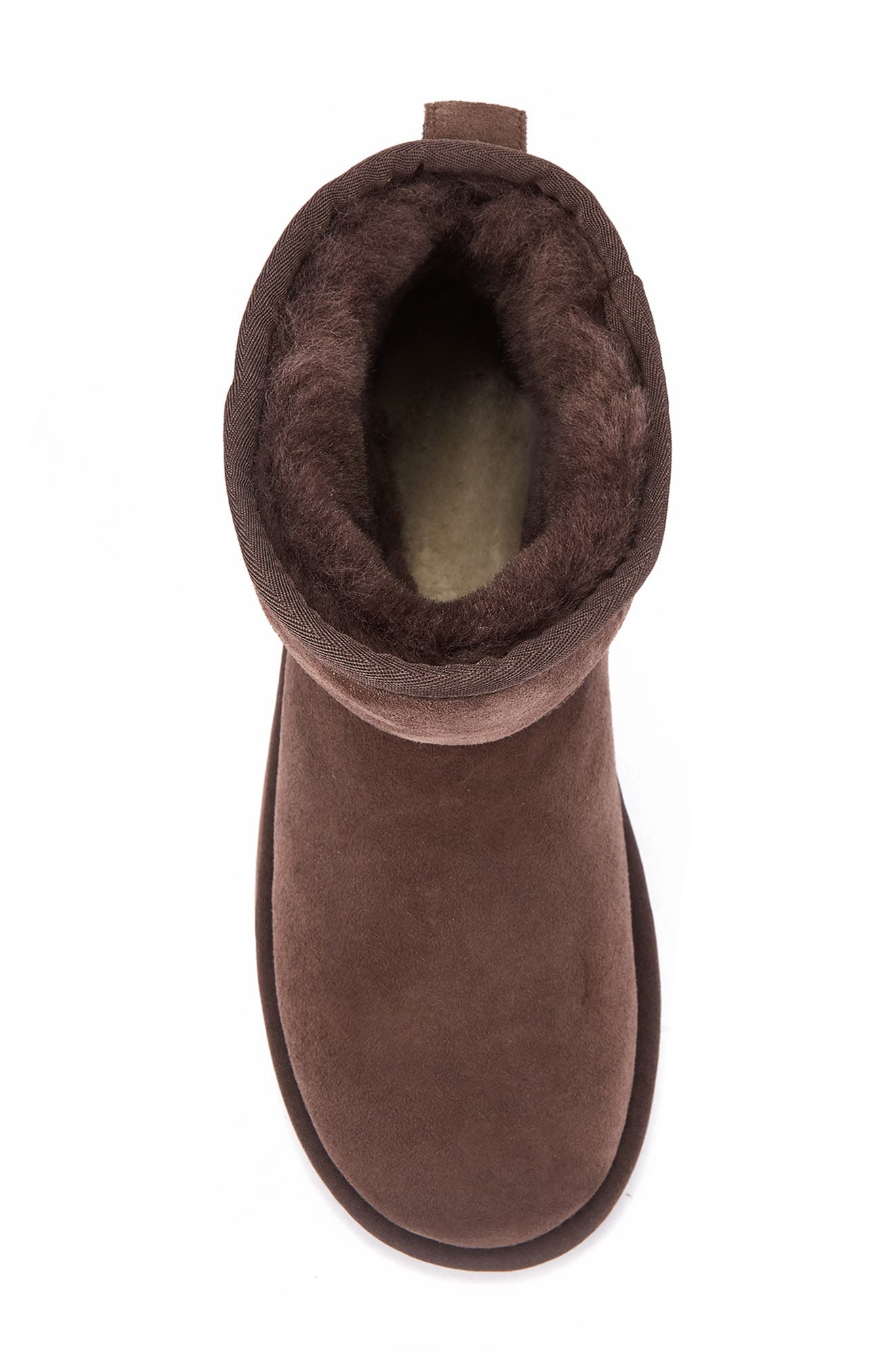 Australia Luxe Collective Cosy Xtra Short Genuine Shearling Bootie, Alternate, color, Burnt