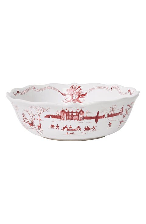 Country Estate Winter Frolic Serving Bowl