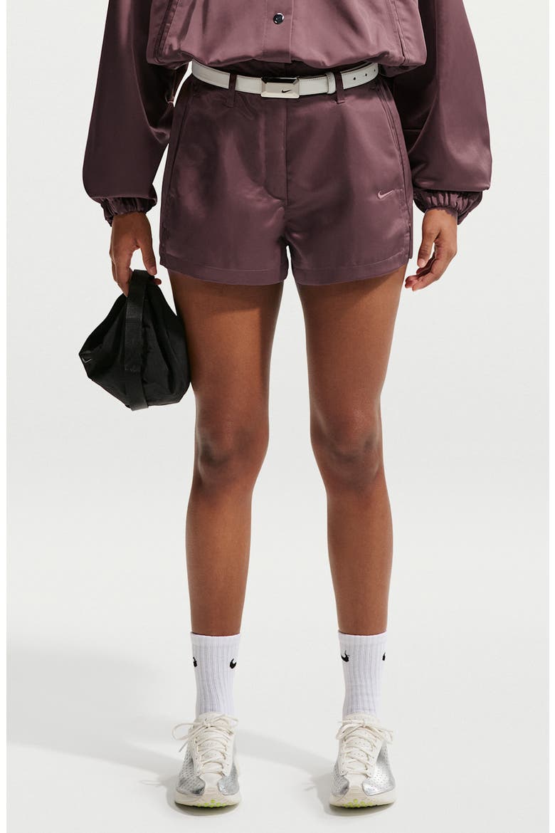 Embroidered High Waist Shorts, Main, color, TATTOO/ TATTOO