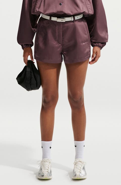 Embroidered High Waist Shorts