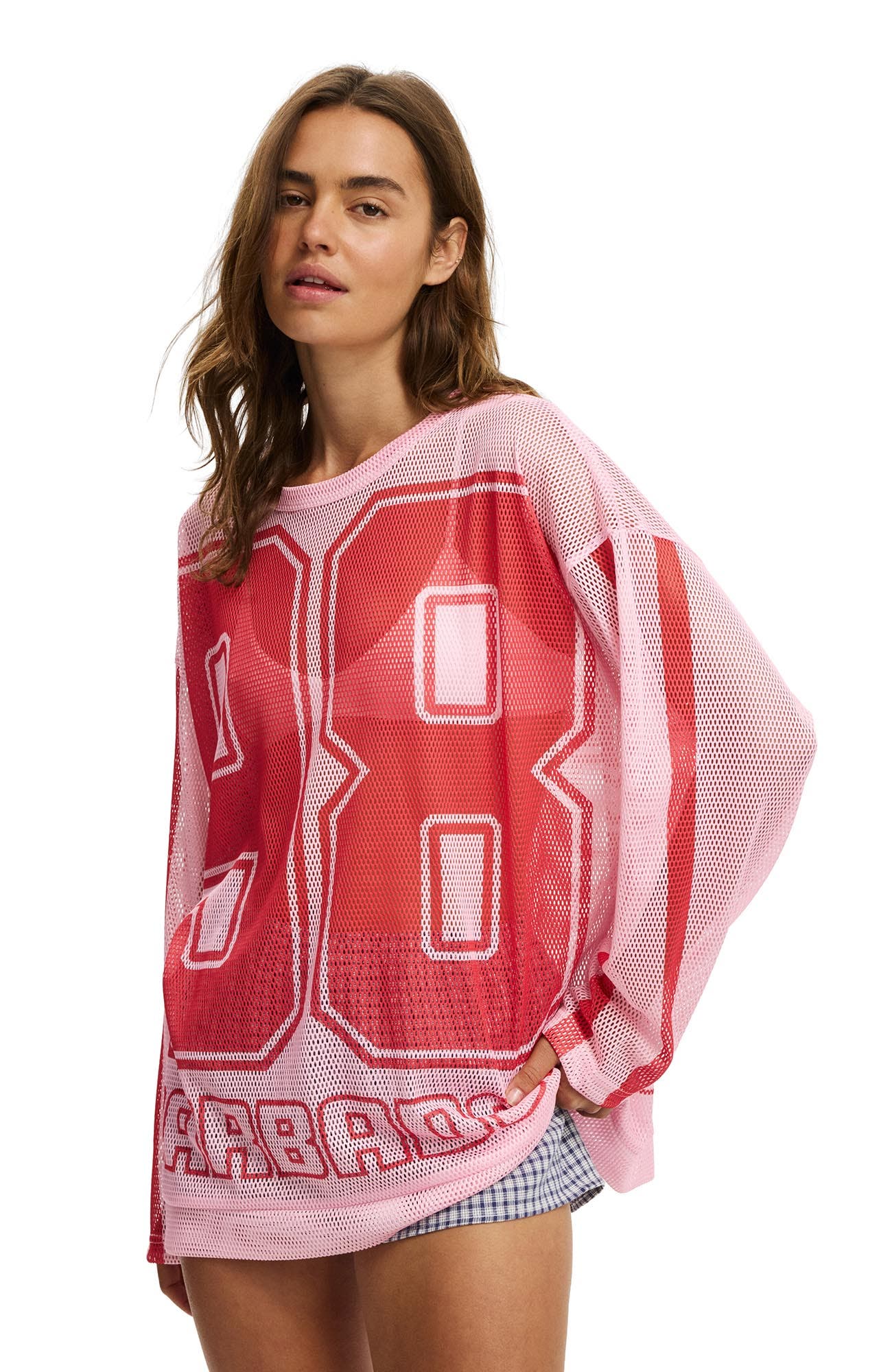 Women's The Long Sleeve Mesh Graphic Tee - image 3