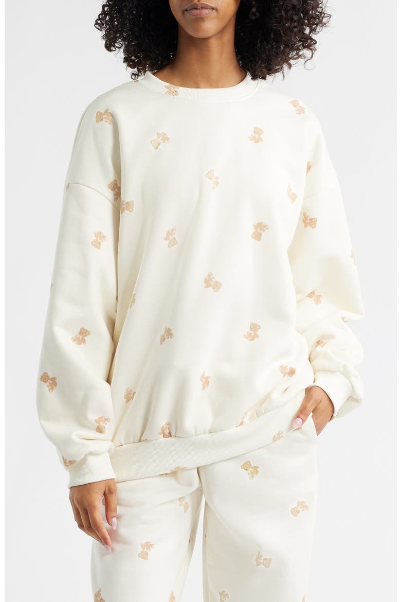 Dreams Crewneck Sweatshirt, Main, color, CREAM