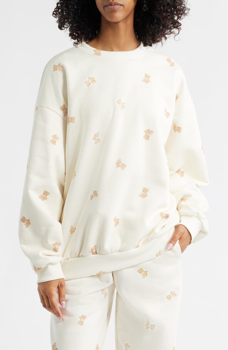 HAPPY CAMP3R Dreams Crewneck Sweatshirt, Main, color, Cream