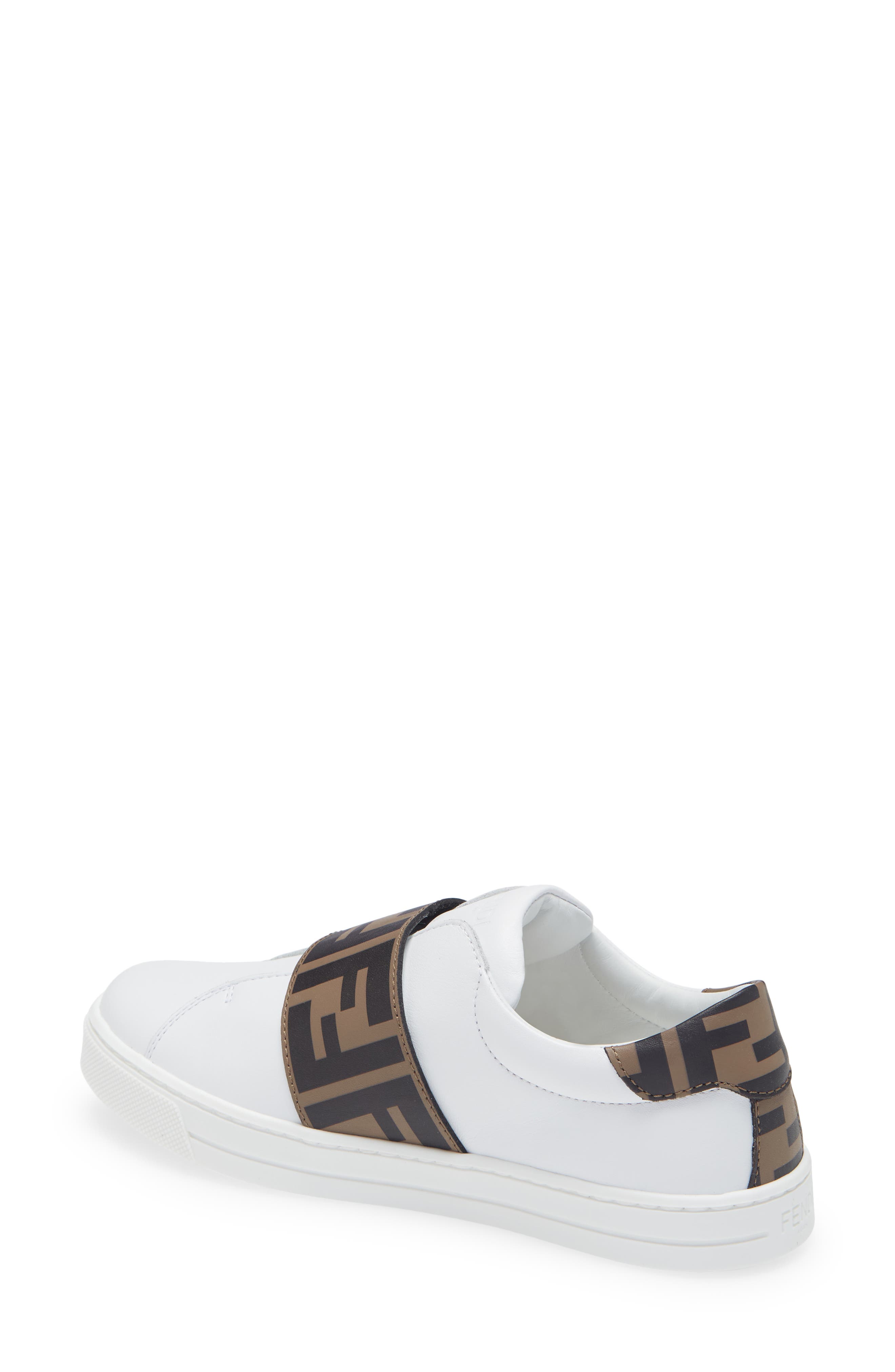 Kids' FF Logo Low Top Sneaker, Alternate, color, F0C1A WHITE