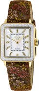 GV2 Padova Diamond Leather Strap Watch, 27mm x 30mm - 0.0116ct.