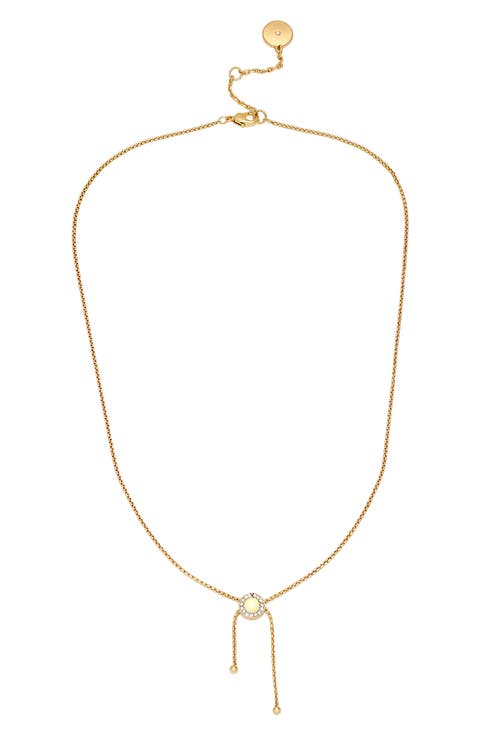 Crystal Lariat Necklace