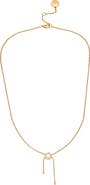 Vince Camuto Crystal Lariat Necklace