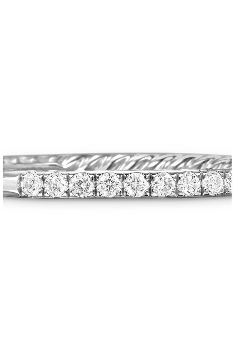 DY Eden Partway Band Ring in Platinum with Pavé Diamonds, Alternate, color, PLATINUM