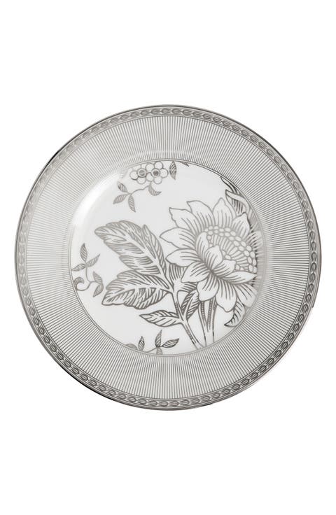 Silver Tonquin Bone China Plate