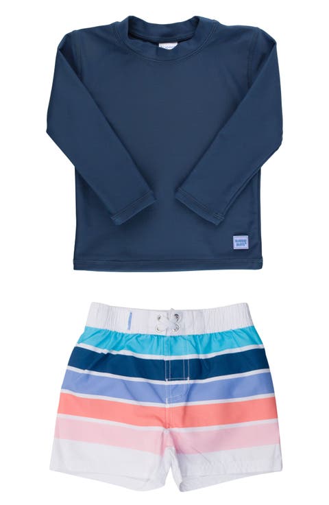 Long Sleeve Two-Piece Rashguard Swimsuit (Baby)