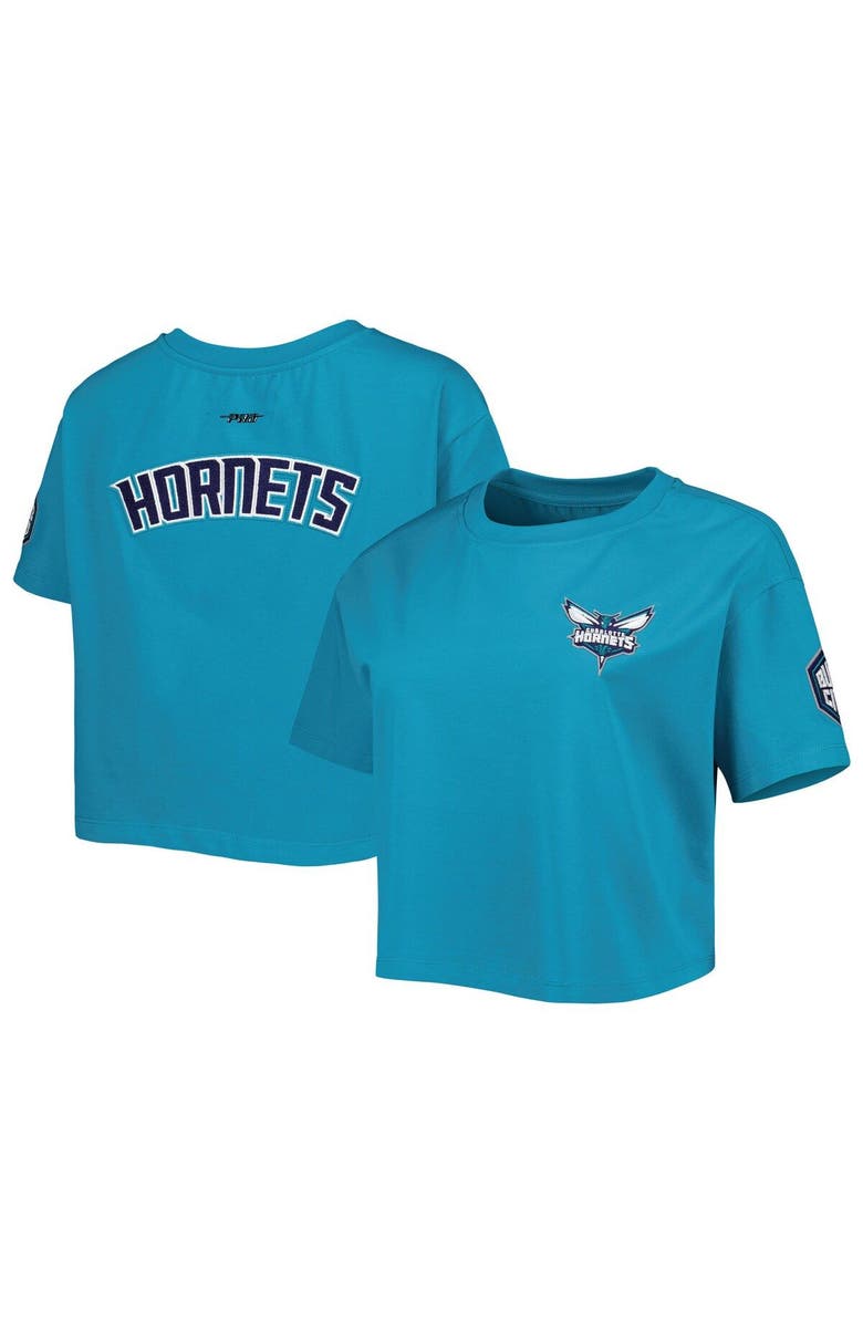 PRO STANDARD Women's Pro Standard Teal Charlotte Hornets Classics Boxy T-Shirt, Main, color, 