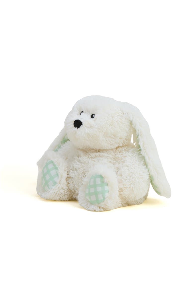 Warmies Gingham Bunny Plush Toy, Main, color, Natural