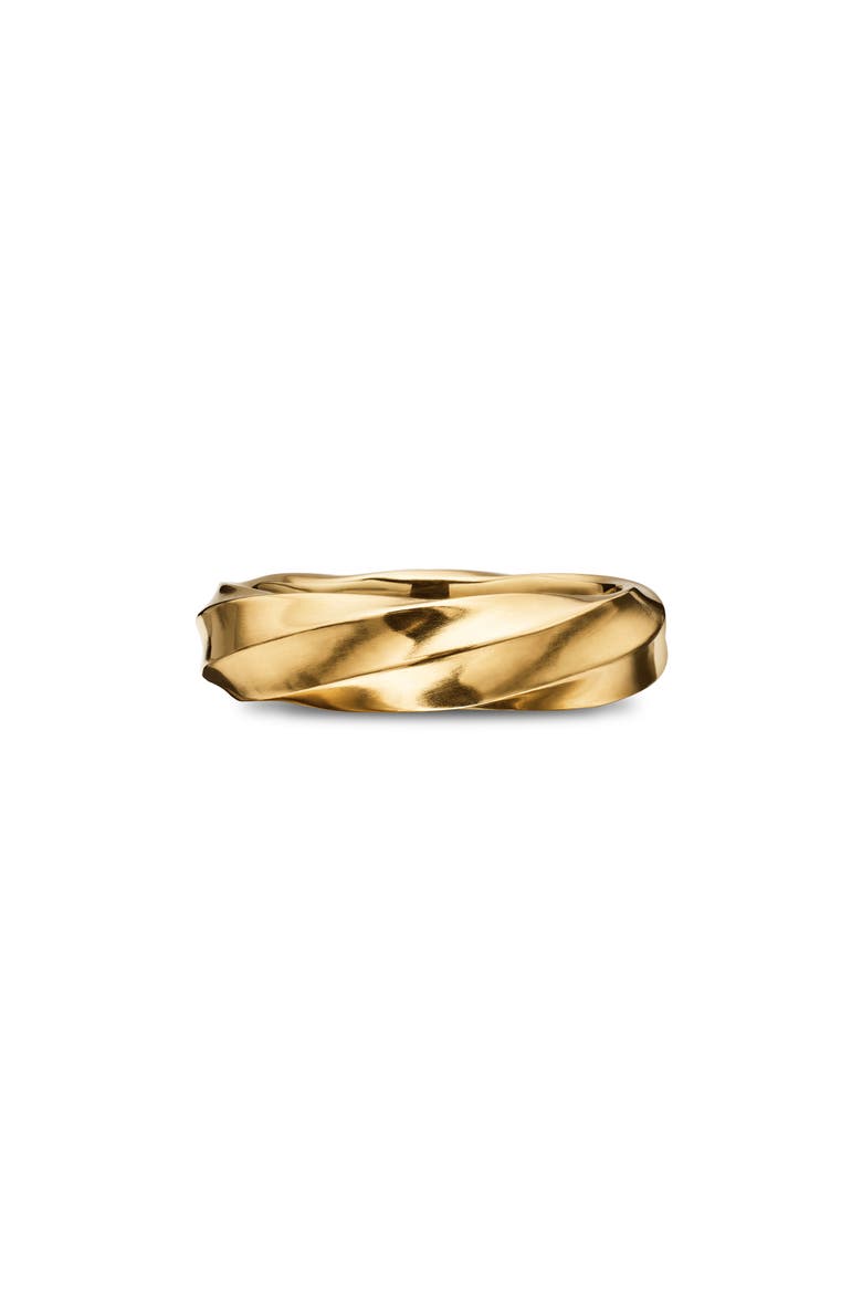 Cable Edge™ Band Ring in Recycled 18K Gold, 6mm, Main, color, 18K GOLD RECYCLED