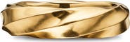 David Yurman Cable Edge™ Band Ring in Recycled 18K Gold, 6mm