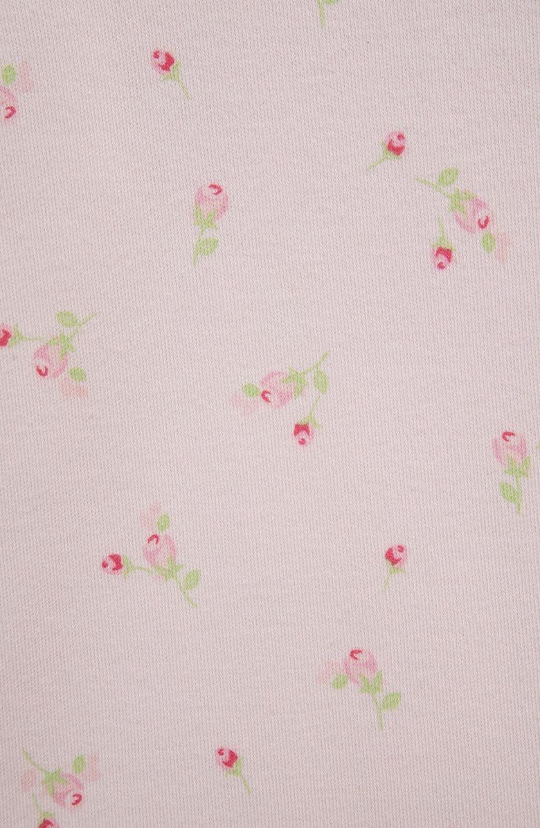 Little Me Rosebud Footie & Headband Set, Alternate, color, Pink