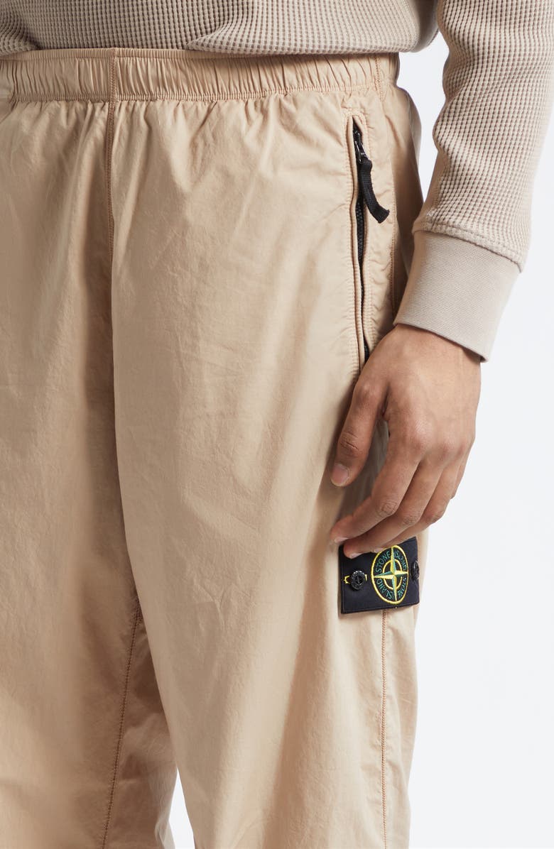 Stone Island Stretch Cotton Track Pants, Alternate, color, Desert