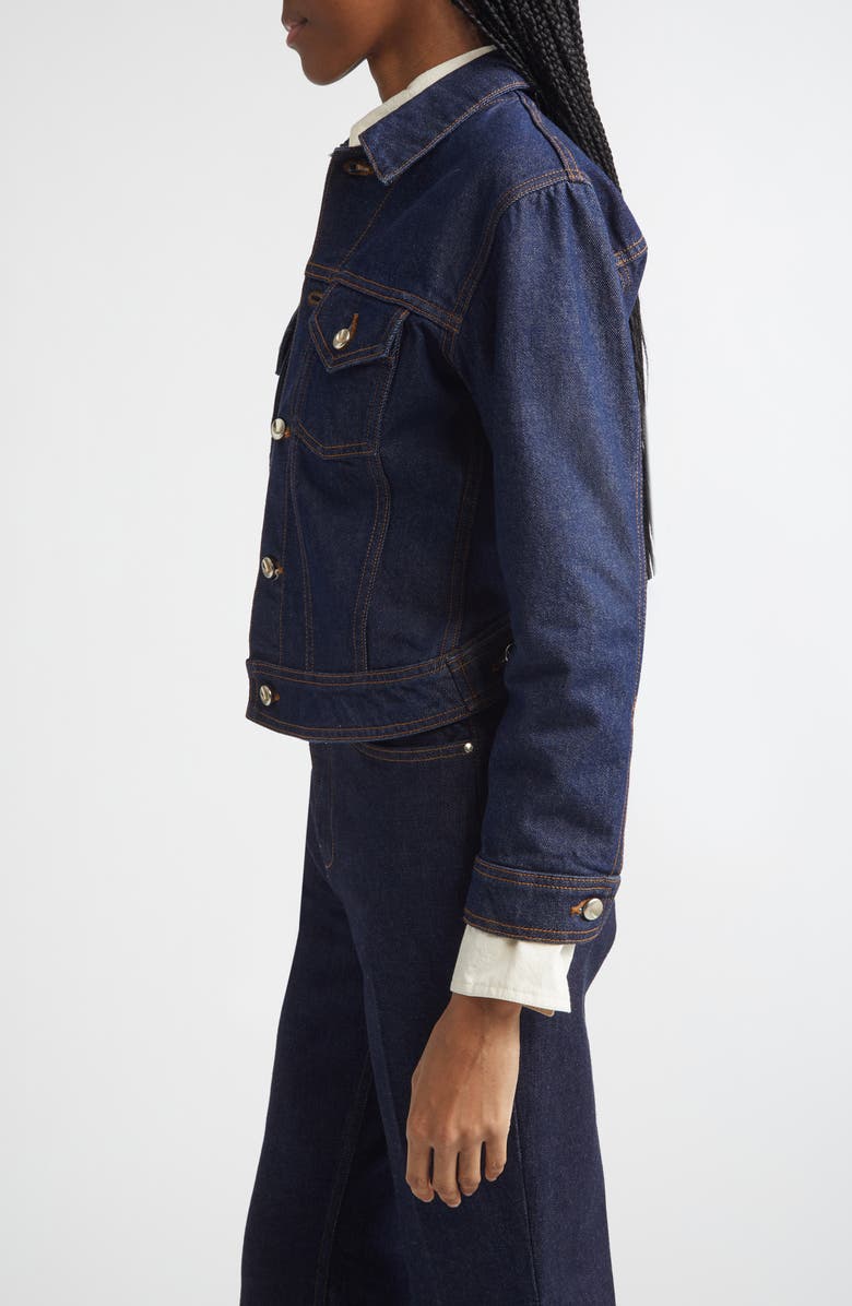 OSSOU Hitch Denim Trucker Jacket, Alternate, color, Sable Wash