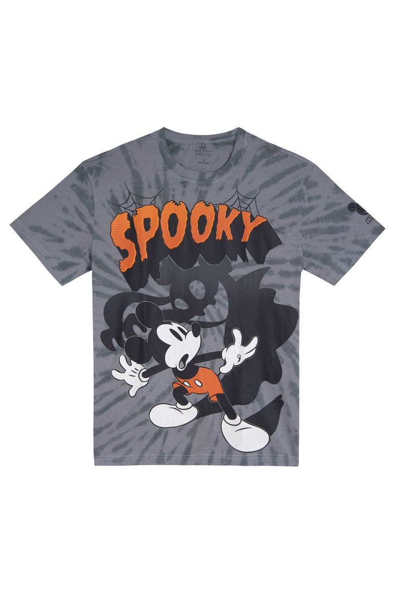 Mickey Mouse Short Sleeve T-Shirt, Alternate, color, Mickey Ghost Grey
