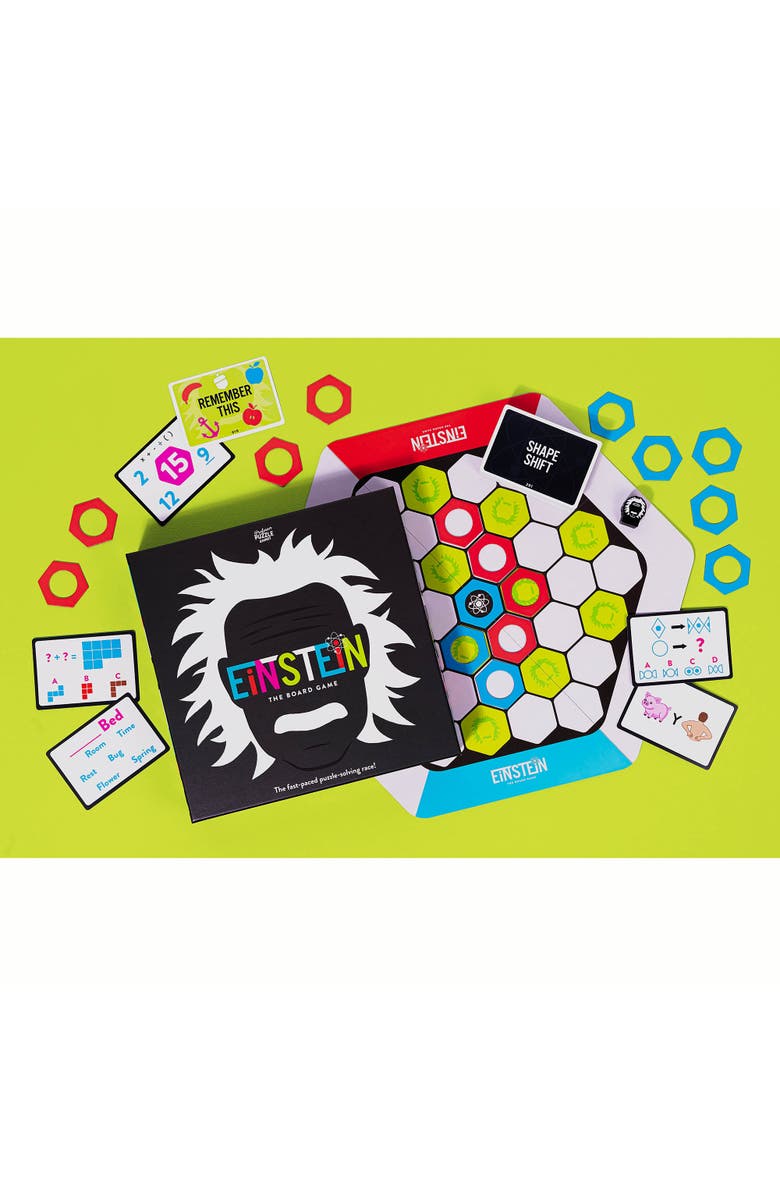 Professor Puzzle Einstein Board Game Fast Puzzle Race, Brain Teasers, 4+, Alternate, color, Multicolored