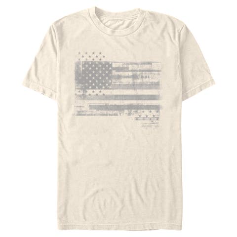 Men's Monochromatic American Flag Short Sleeve Graphic T-shirt