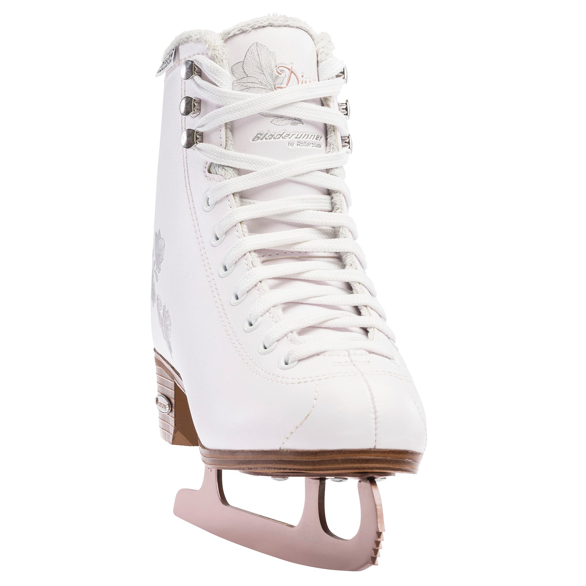Rollerblade Bladerunner by Bladerunner Diva Womens Figure Skates, Alternate, color, White/Rose Gold