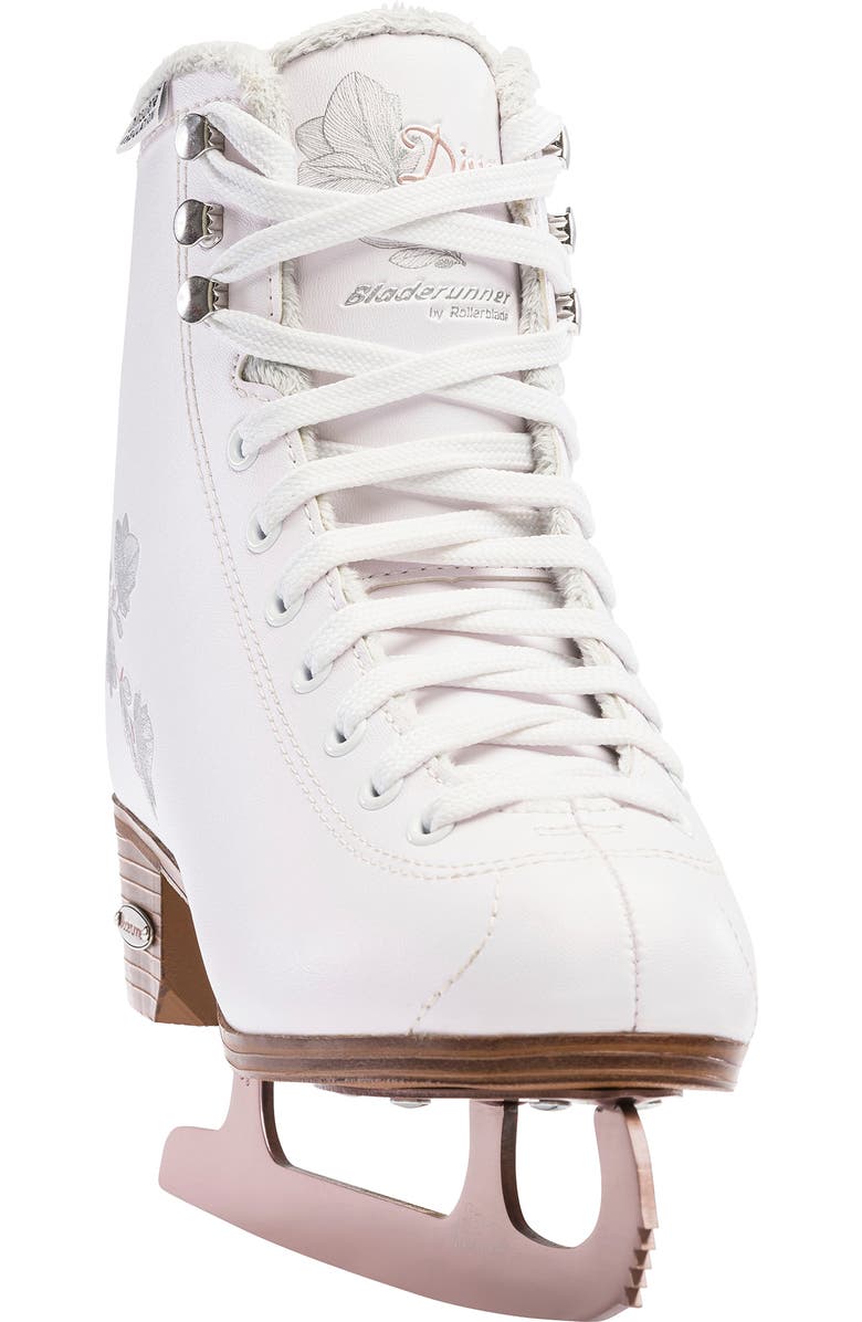 Rollerblade Bladerunner by Bladerunner Diva Womens Figure Skates, Alternate, color, White/Rose Gold