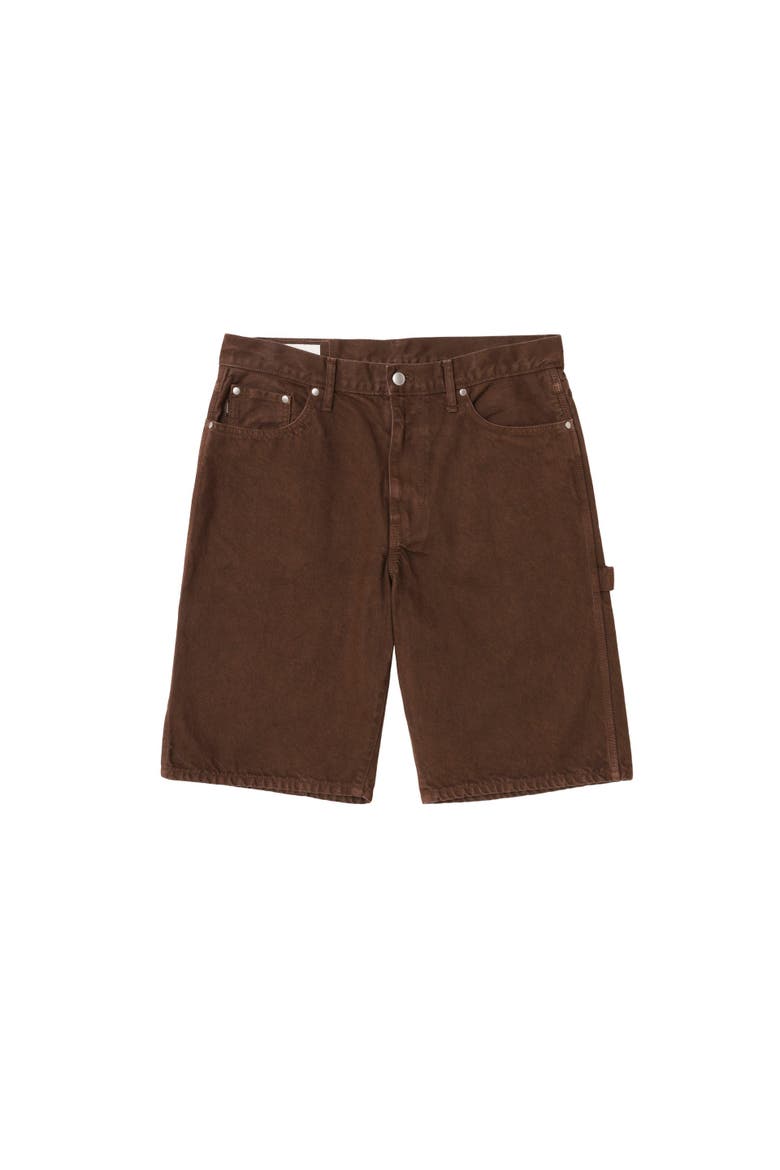 Denim Painter Shorts, Main, color, Brown
