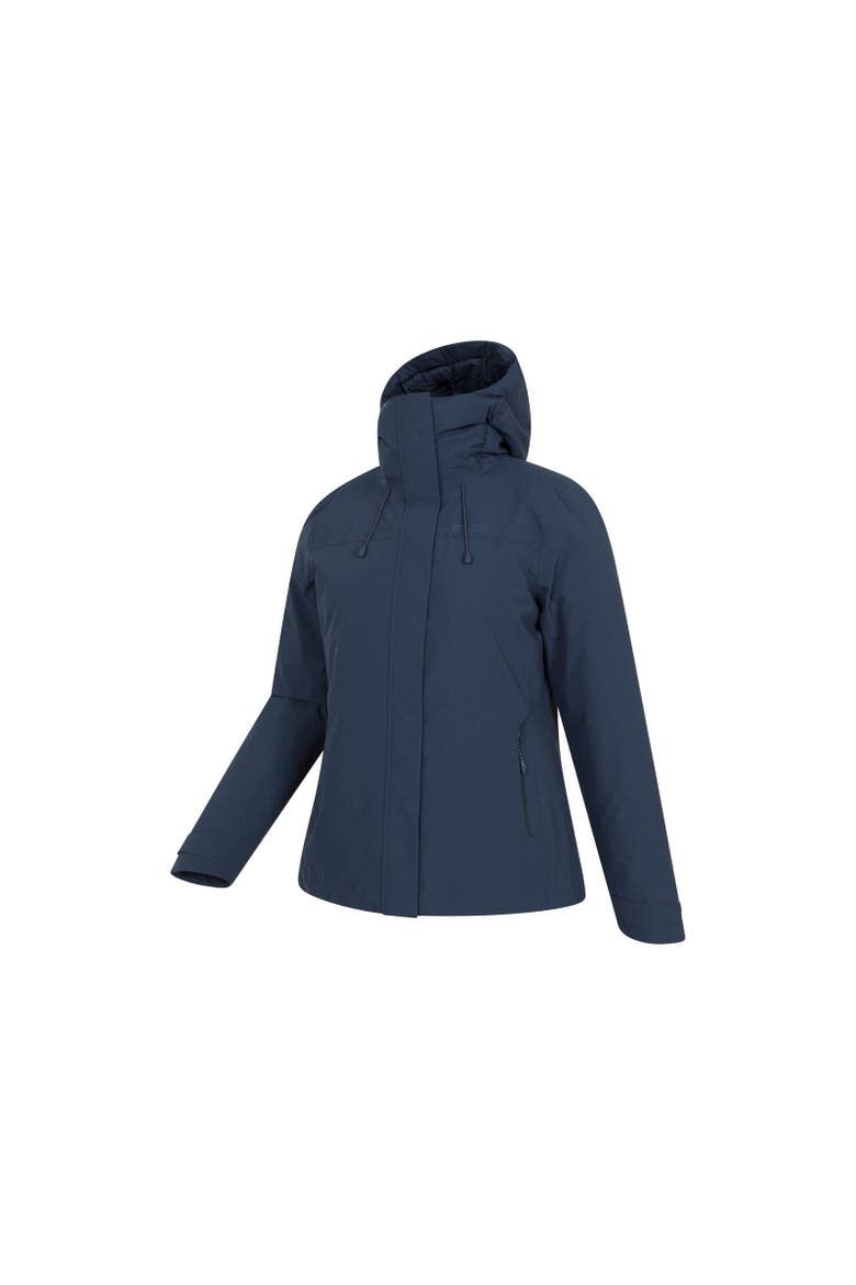 Mallory Short Waterproof Padded Jacket, Alternate, color, Blue