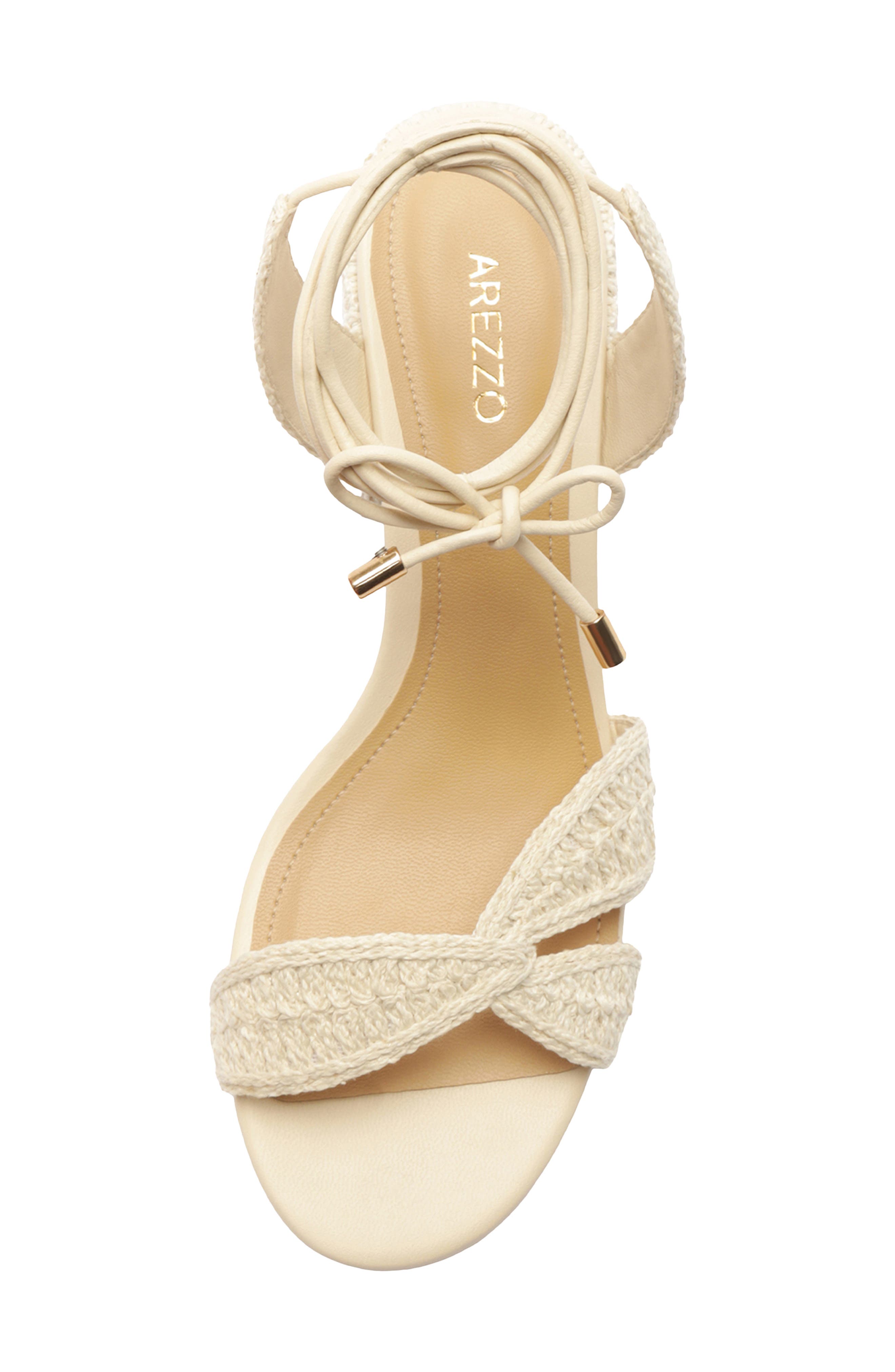 Arezzo Andy Ankle Strap Sandal, Alternate, color, Panacota