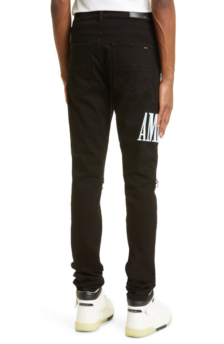 AMIRI Tie Dye Core Logo Stretch Denim Jeans, Alternate, color, 